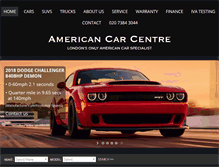 Tablet Screenshot of americancarcentre.com
